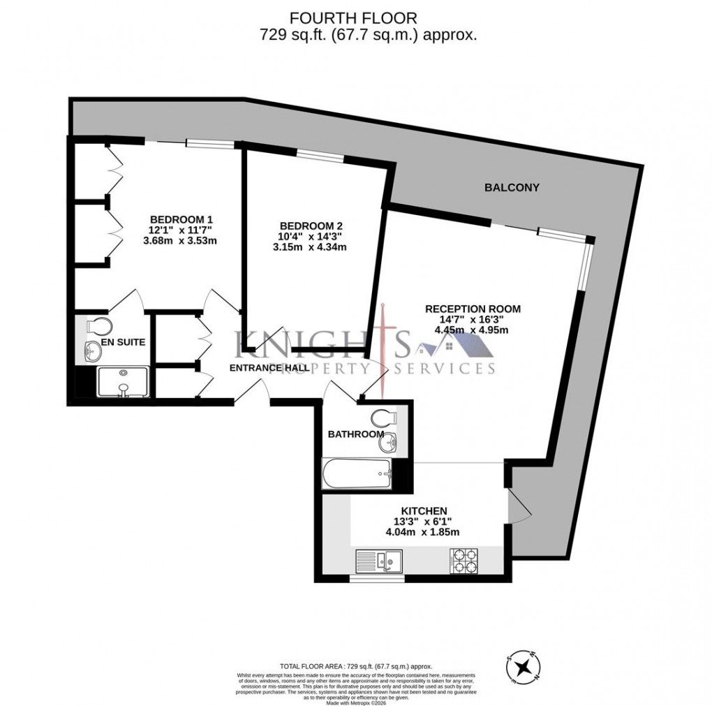Floorplan for Southwell Park Road, Camberley