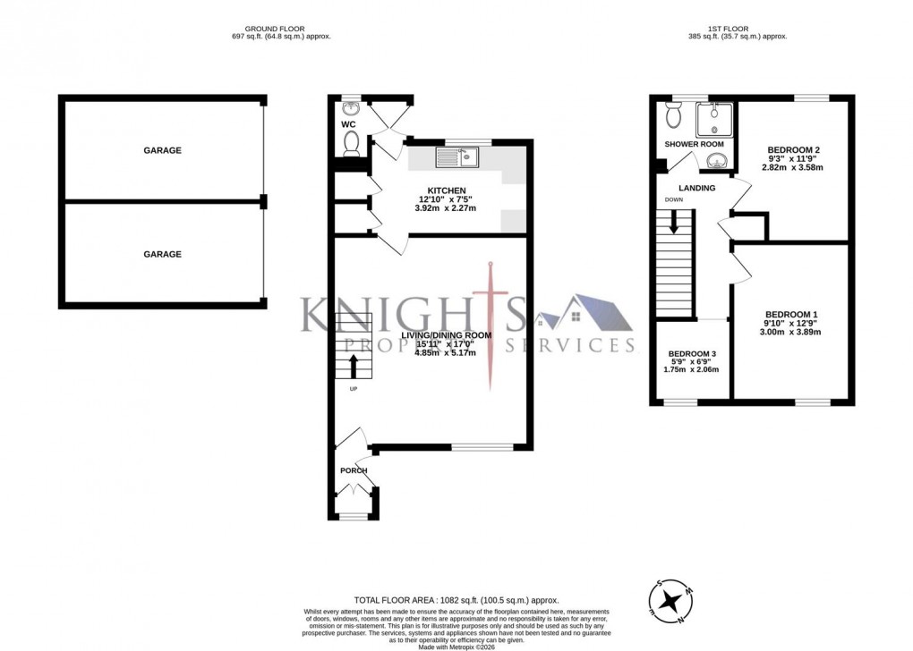 Floorplan for Longlands Way, Camberley