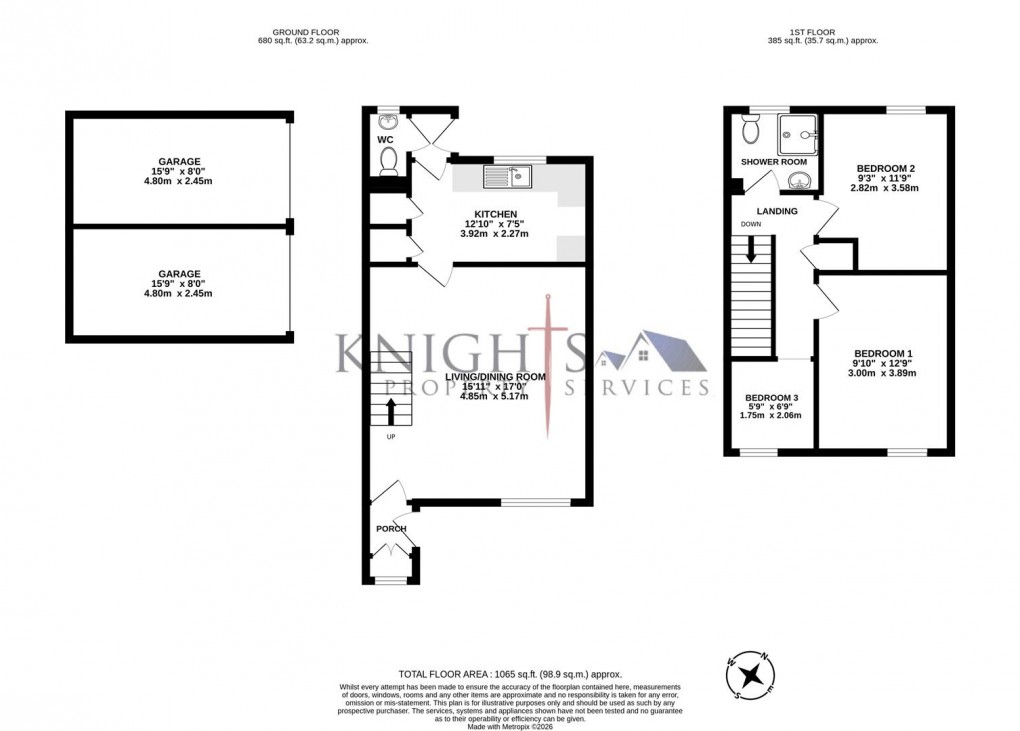 Floorplan for Longlands Way, Camberley