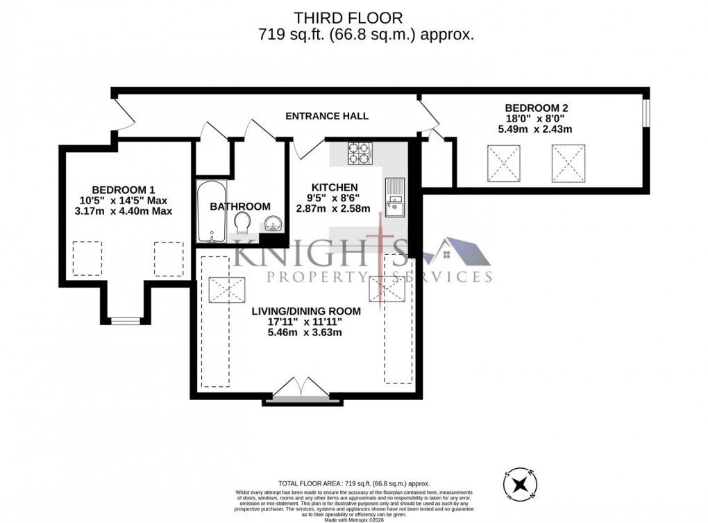 Floorplan for London Road, Camberley
