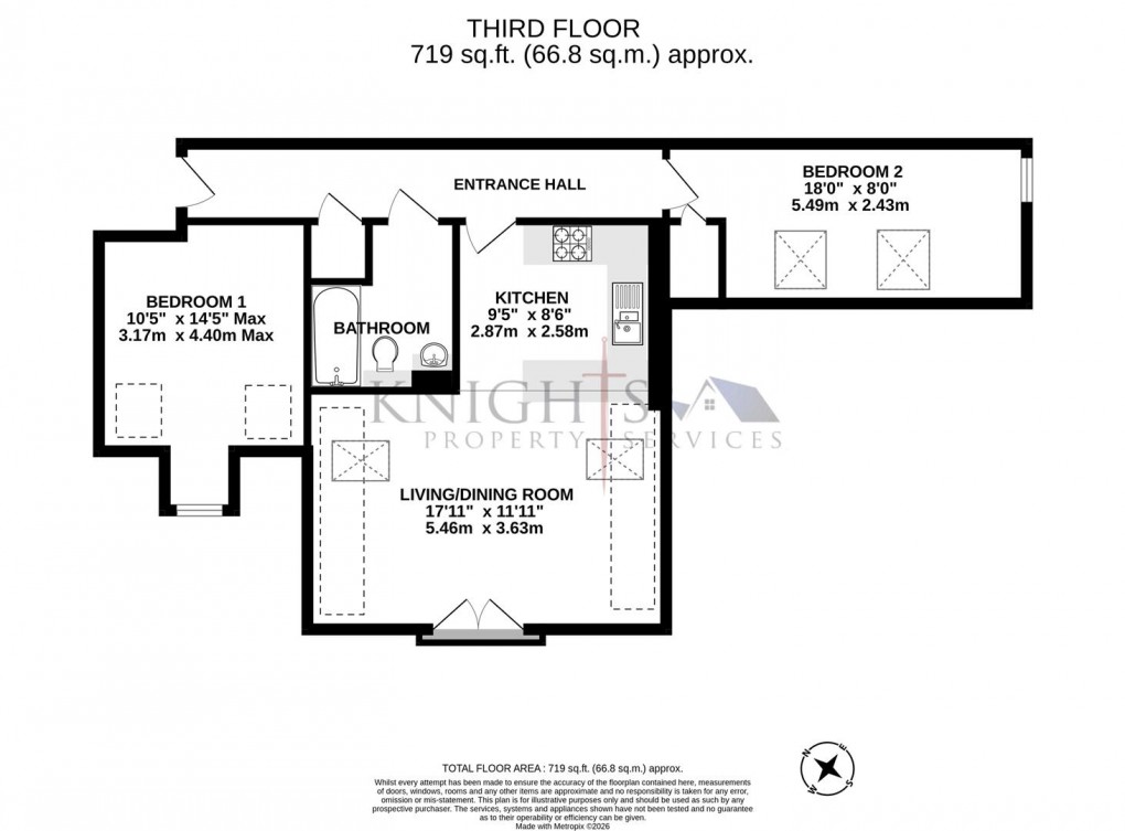 Floorplan for London Road, Camberley