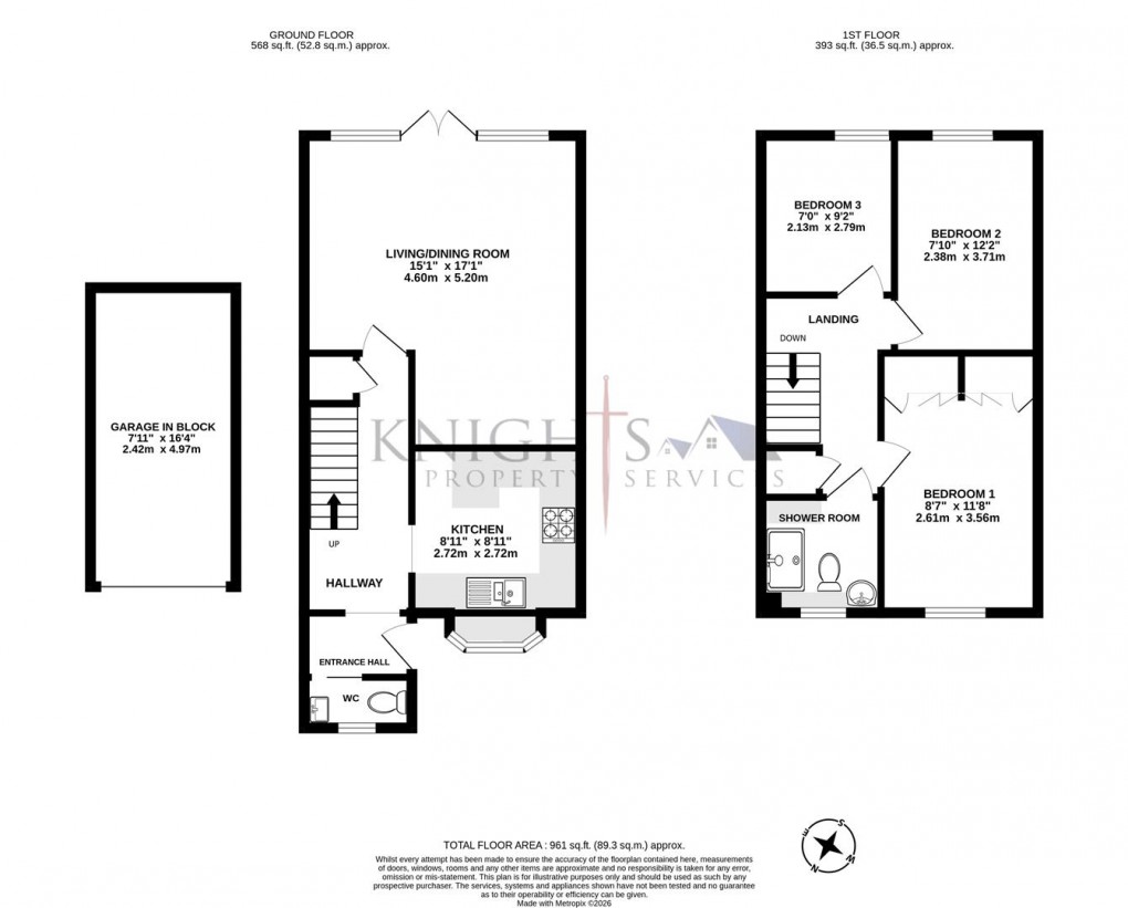 Floorplan for Hartford Rise, Camberley