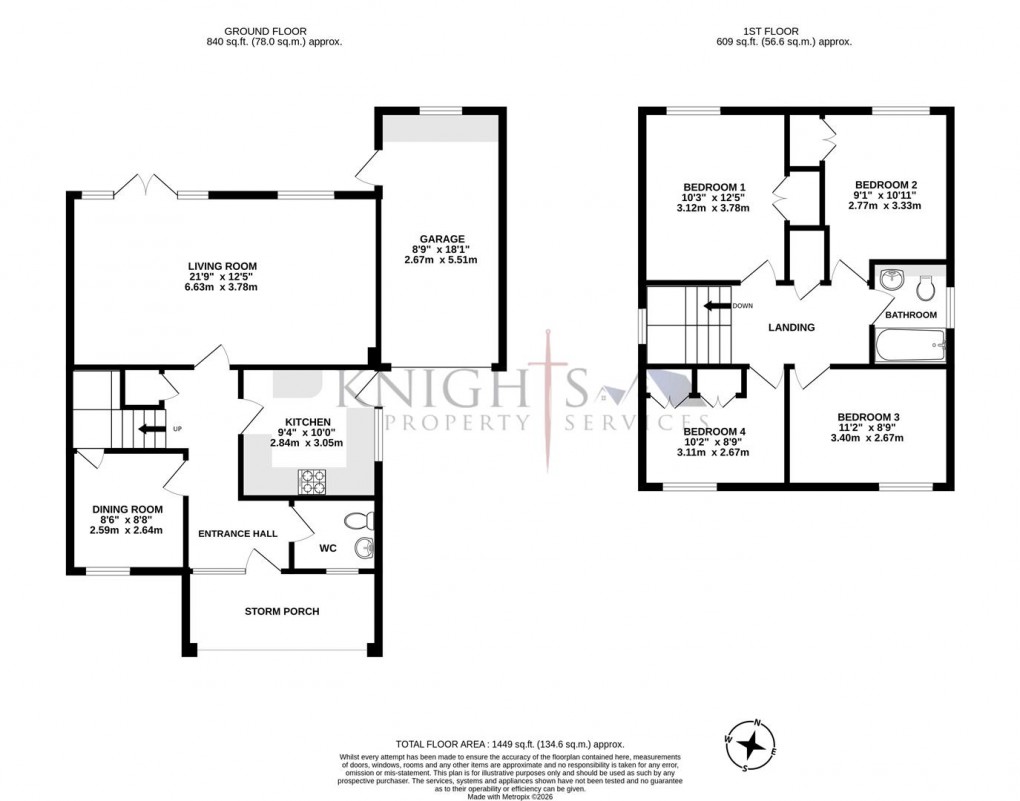 Floorplan for Cumberland Road, Camberley