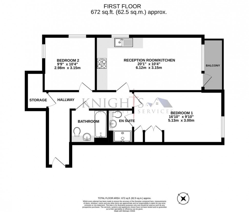 Floorplan for Chancellor Drive, Frimley