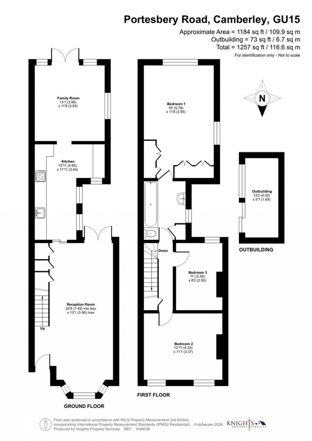 Floorplan for Portesbery Road, Camberley