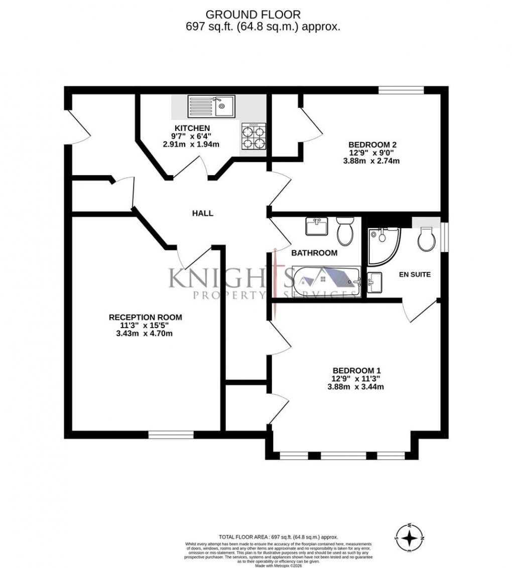 Floorplan for Portsmouth Road, Camberley