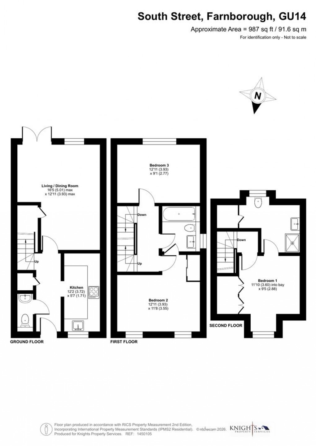 Floorplan for South Street, Farnborough
