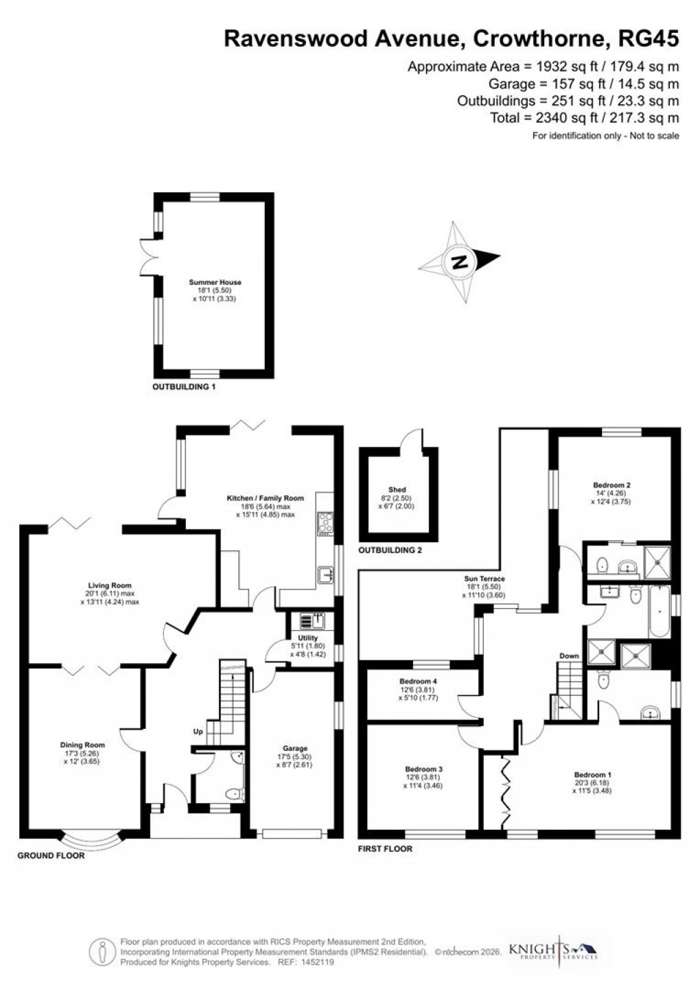 Floorplan for Ravenswood Avenue, Crowthorne