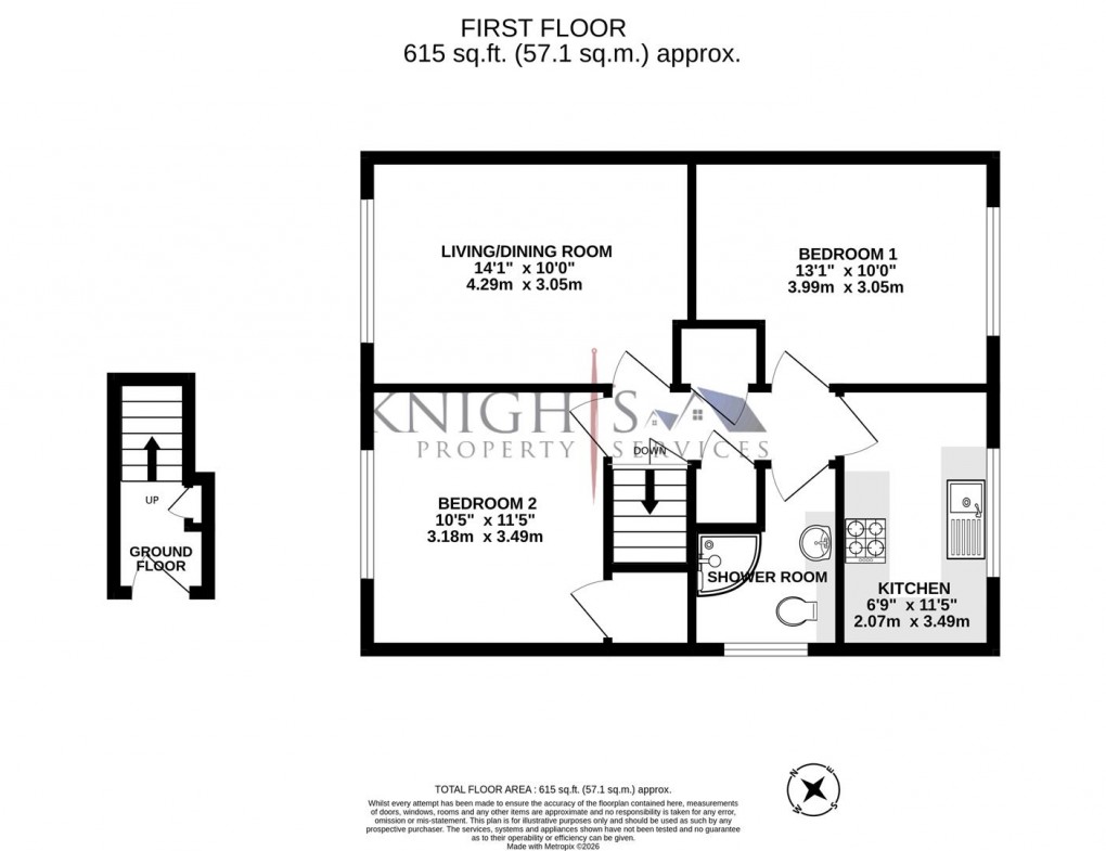 Floorplan for Gibbet Lane, Camberley