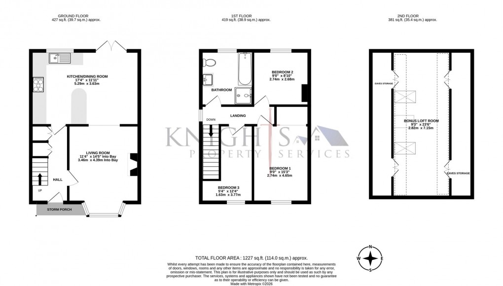 Floorplan for Alexandra Avenue, Camberley