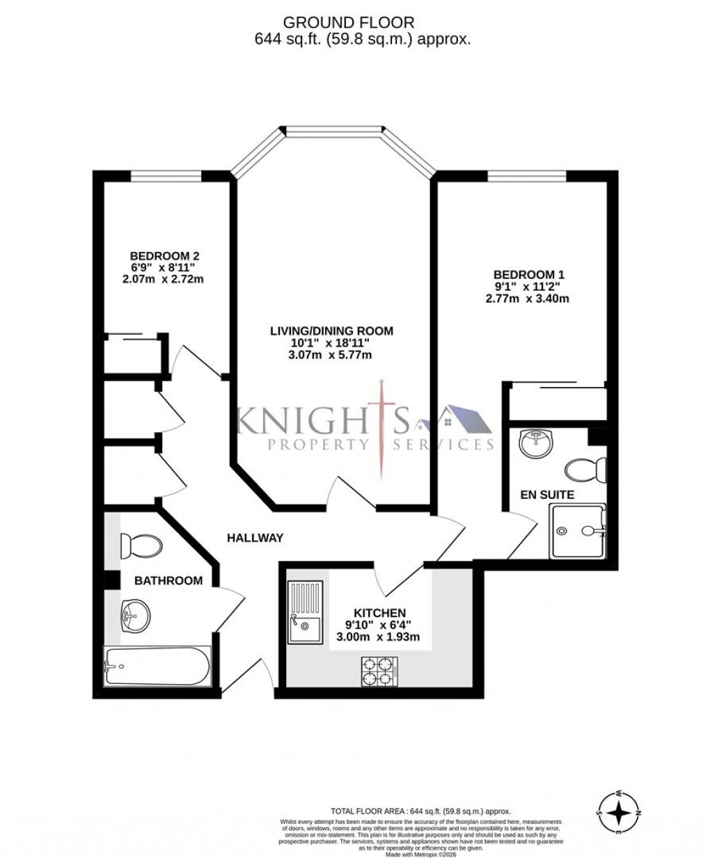 Floorplan for Heathcote Road, Camberley