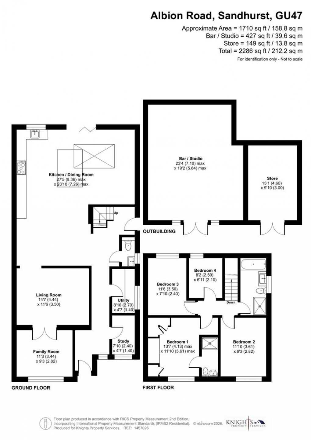 Floorplan for Albion Road, Sandhurst