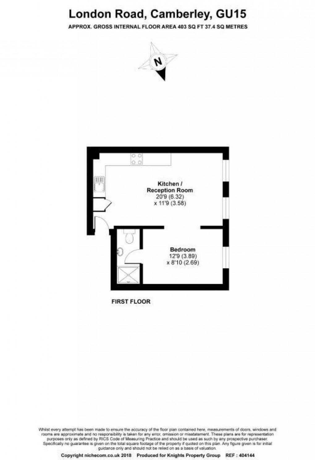 Floorplan for London Heights, 329- 331 London Road, Camberley