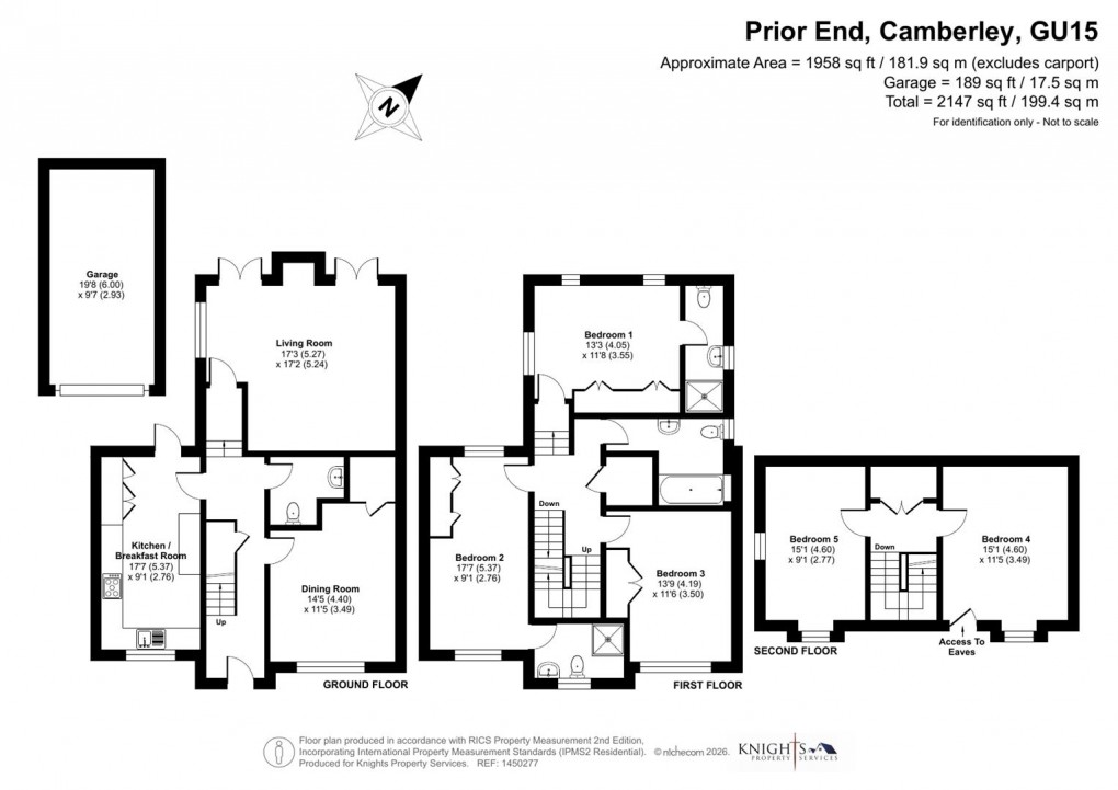 Floorplan for Prior End, Camberley