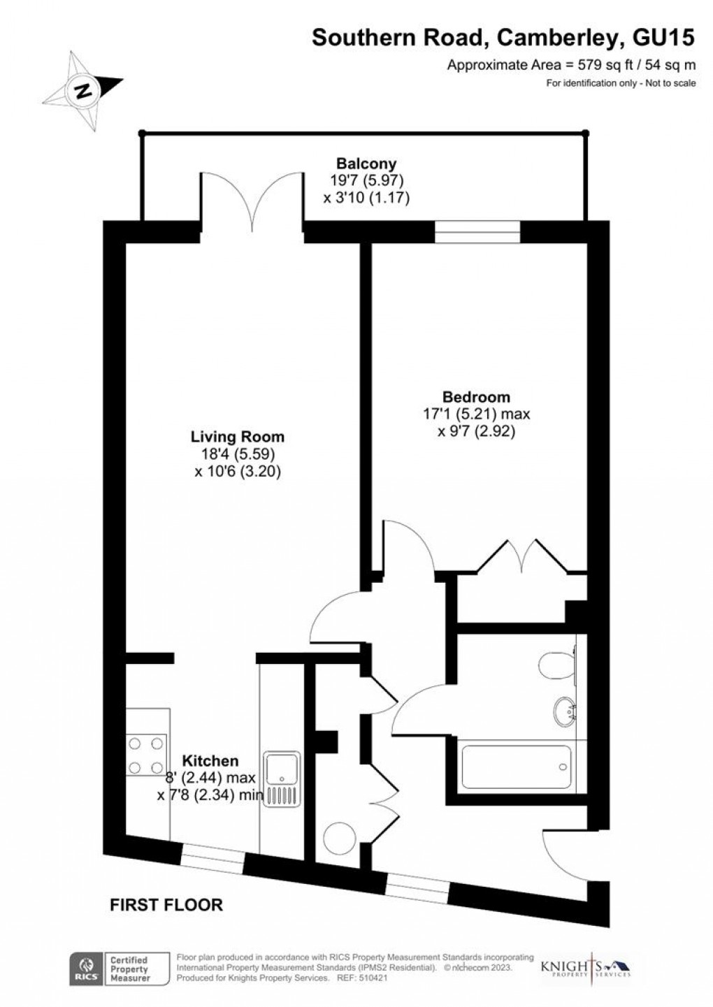 Floorplan for Southern Road, Camberley
