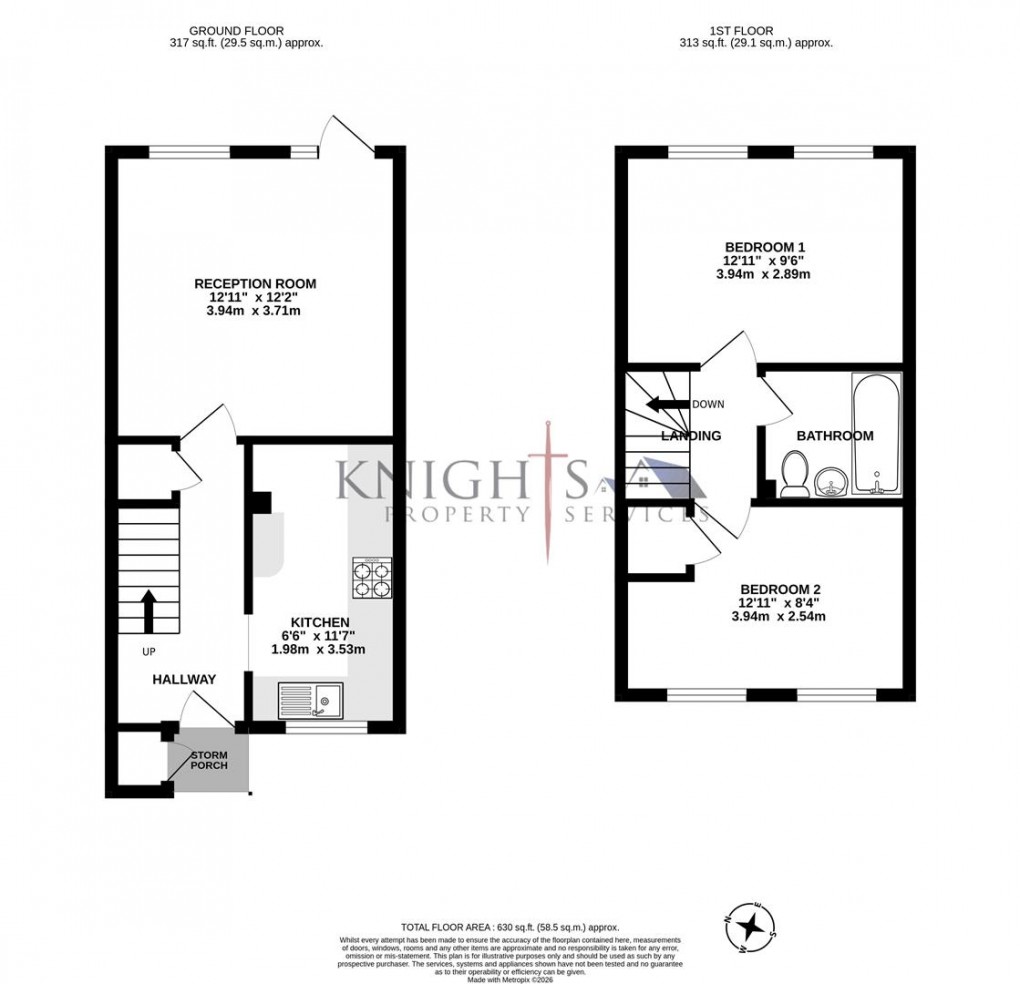 Floorplan for Arthur Close, Bagshot