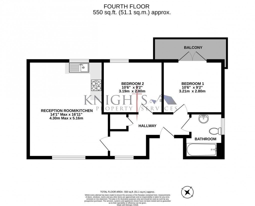 Floorplan for Capital Point, 1 Temple Place, Reading