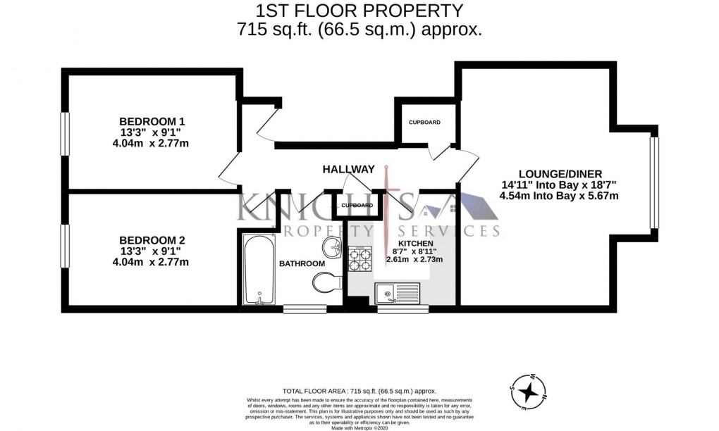 Floorplan for Priory Garden, Park Road, Camberley