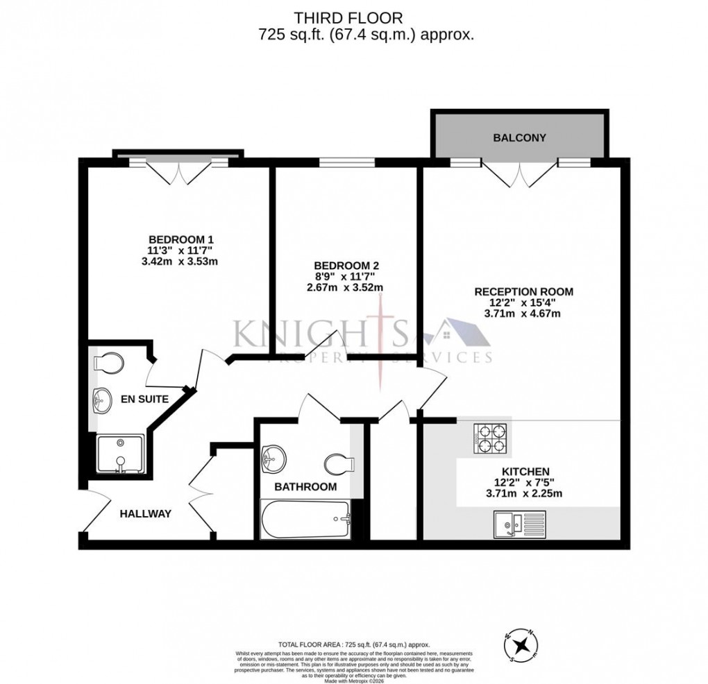 Floorplan for Luscinia View, Napier Road, Reading
