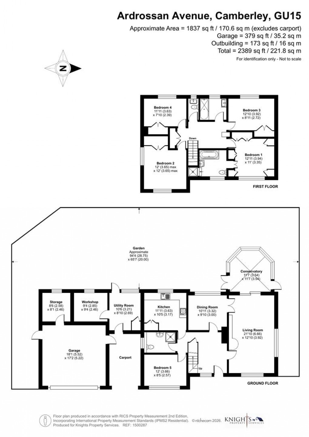 Floorplan for Ardrossan Avenue, Camberley